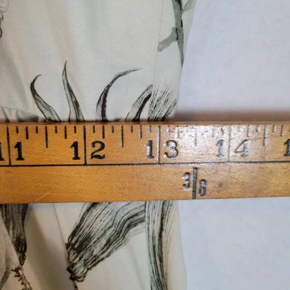 MARCHESA ROSA Womens Marilla Cotton Dress Size 4 Floral Maxi Sundress Beige - Picture 3 of 13